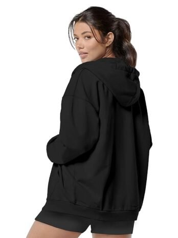 FUNKY MONKEY – Women’s Cute Hoodies Teen Girl Winter Jacket Sweatshirts Casual Drawstring Clothes Zip Up Hoodie with Pocket