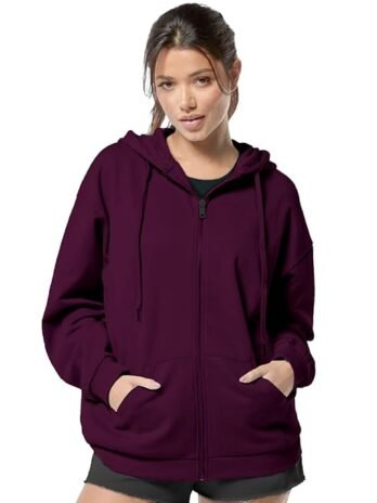 FUNKY MONKEY – Women’s Cute Hoodies Teen Girl Winter Jacket Sweatshirts Casual Drawstring Clothes Zip Up Hoodie with Pocket